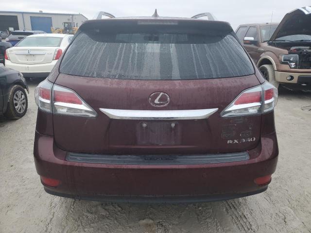 2T2ZK1BA0FC170544 - 2015 LEXUS RX 350 MAROON photo 6