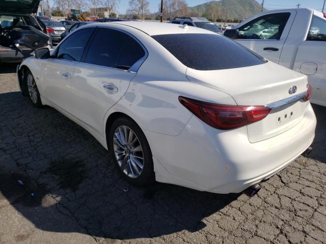 JN1EV7AP5KM510094 - 2019 INFINITI Q50 LUXE WHITE photo 2