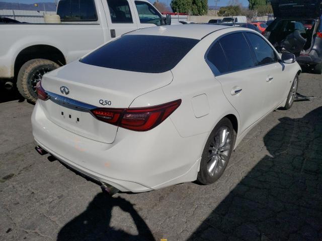 JN1EV7AP5KM510094 - 2019 INFINITI Q50 LUXE WHITE photo 3