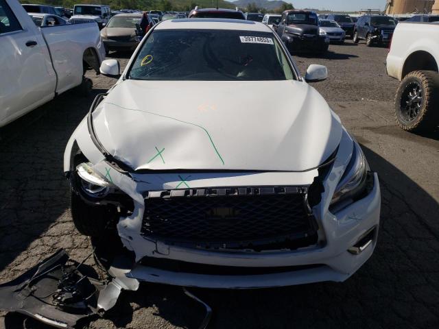 JN1EV7AP5KM510094 - 2019 INFINITI Q50 LUXE WHITE photo 5