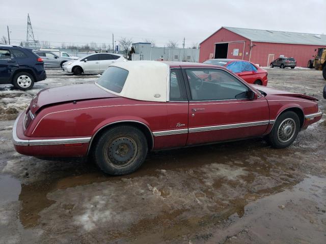 1G4EZ11C2KU404192 - 1989 BUICK RIVIERA RED photo 3