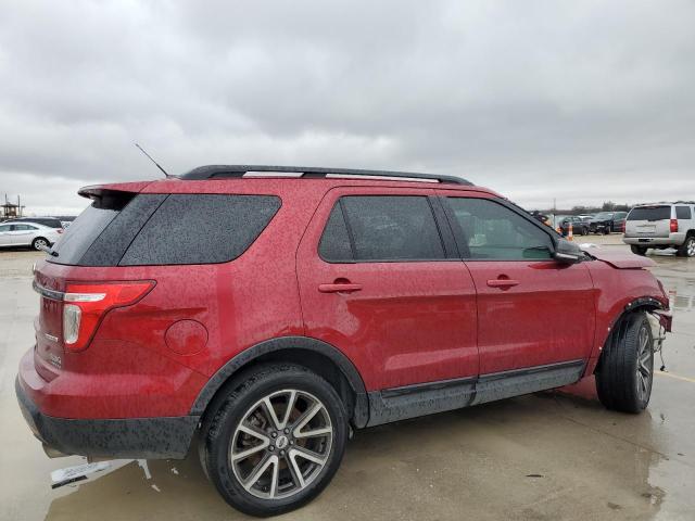 1FM5K7D8XFGB48838 - 2015 FORD EXPLORER XLT RED photo 3