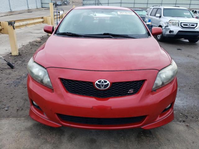 1NXBU40E09Z155892 - 2009 TOYOTA COROLLA BASE RED photo 5