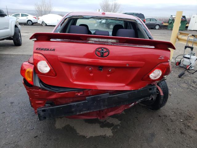 1NXBU40E09Z155892 - 2009 TOYOTA COROLLA BASE RED photo 6