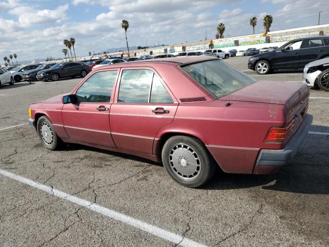 WDBDA29D3PG034711 - 1993 MERCEDES-BENZ 190 E 2.6 MAROON photo 2