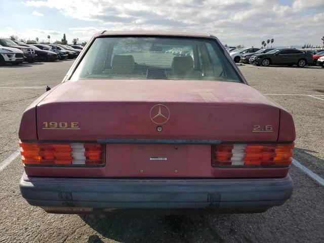 WDBDA29D3PG034711 - 1993 MERCEDES-BENZ 190 E 2.6 MAROON photo 6