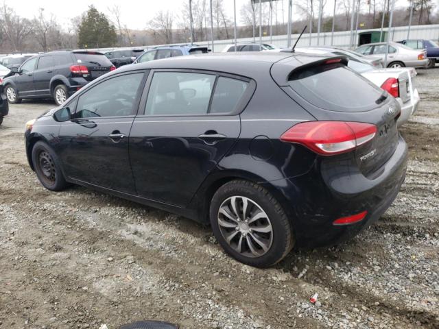 KNAFK5A86G5658194 - 2016 KIA FORTE LX BLACK photo 2