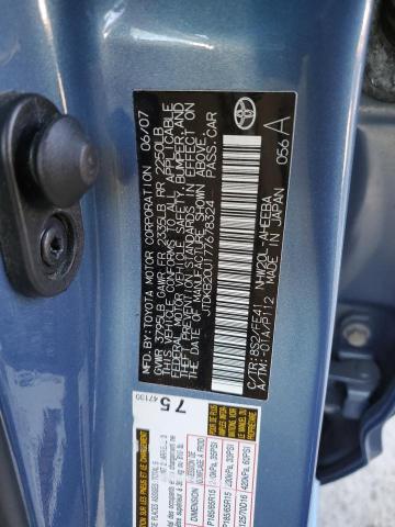 JTDKB20U177678324 - 2007 TOYOTA PRIUS BLUE photo 12