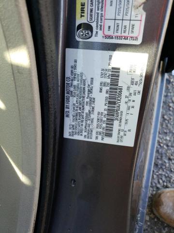 3FAHP0JA7CR200681 - 2012 FORD FUSION SEL GRAY photo 12