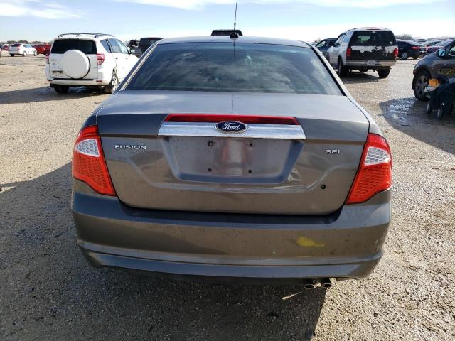 3FAHP0JA7CR200681 - 2012 FORD FUSION SEL GRAY photo 6