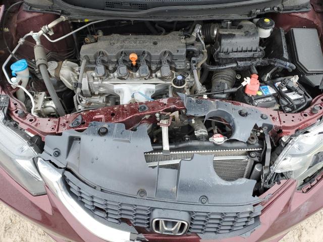 19XFB2F58EE025875 - 2014 HONDA CIVIC LX BURGUNDY photo 11