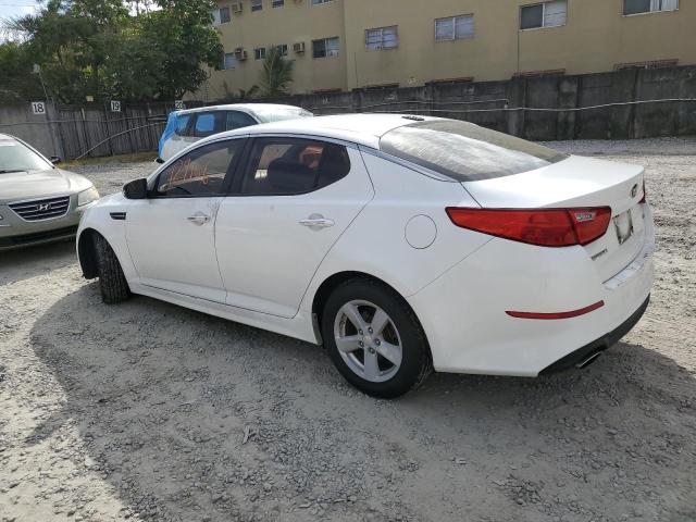 KNAGM4A70F5570367 - 2015 KIA OPTIMA LX WHITE photo 2