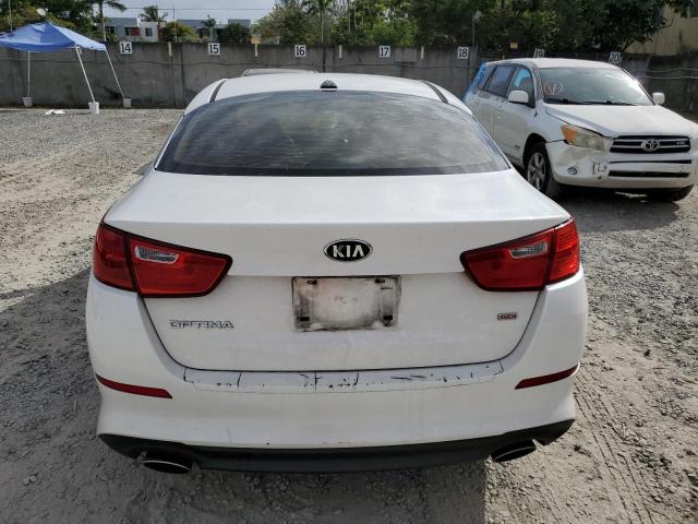 KNAGM4A70F5570367 - 2015 KIA OPTIMA LX WHITE photo 6