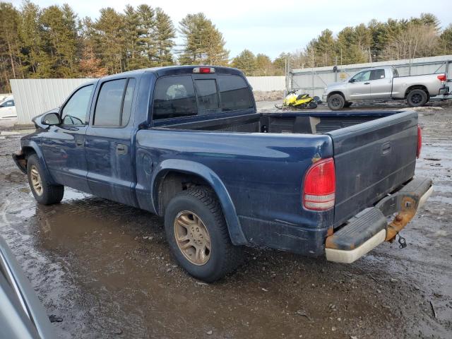 1D7HL38K84S570765 - 2004 DODGE DAKOTA QUAD SPORT BLUE photo 2