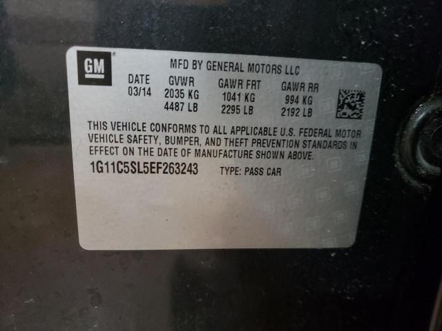 1G11C5SL5EF263243 - 2014 CHEVROLET MALIBU 1LT GRAY photo 12