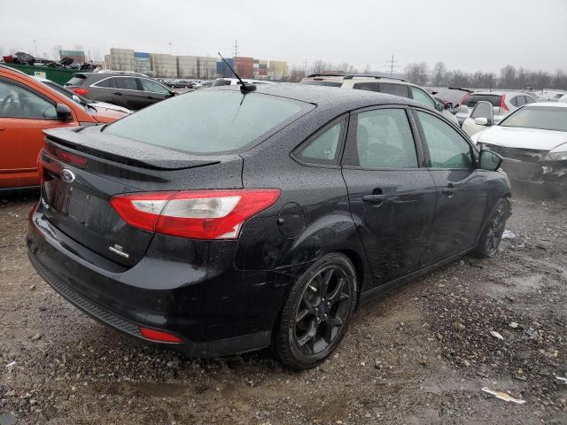 1FADP3F25EL253088 - 2014 FORD FOCUS SE BLACK photo 3