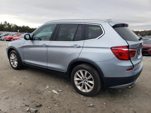 5UXWX9C54D0A25217 - 2013 BMW X3 XDRIVE28I BLUE photo 2