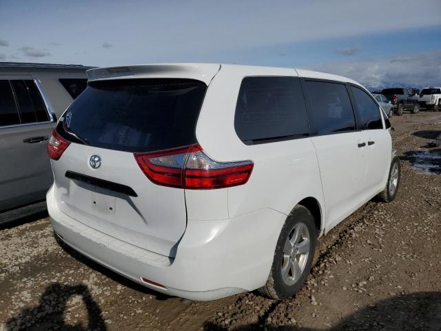 5TDZZ3DC7HS786570 - 2017 TOYOTA SIENNA WHITE photo 3