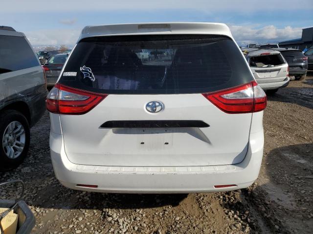 5TDZZ3DC7HS786570 - 2017 TOYOTA SIENNA WHITE photo 6