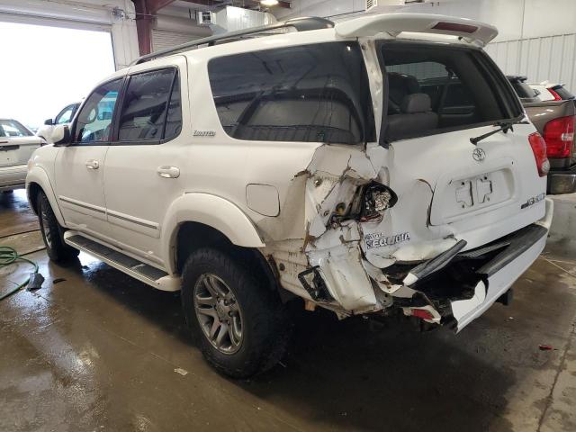 5TDBT48A76S258896 - 2006 TOYOTA SEQUOIA LIMITED WHITE photo 2