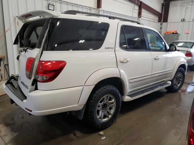 5TDBT48A76S258896 - 2006 TOYOTA SEQUOIA LIMITED WHITE photo 3