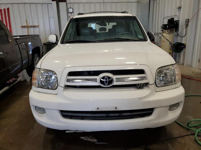 5TDBT48A76S258896 - 2006 TOYOTA SEQUOIA LIMITED WHITE photo 5
