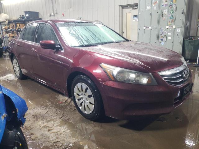 1HGCP2F37CA207216 - 2012 HONDA ACCORD LX BURGUNDY photo 4