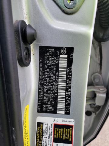 4T1BK1EB0EU091947 - 2014 TOYOTA AVALON BASE 银色 照片 12