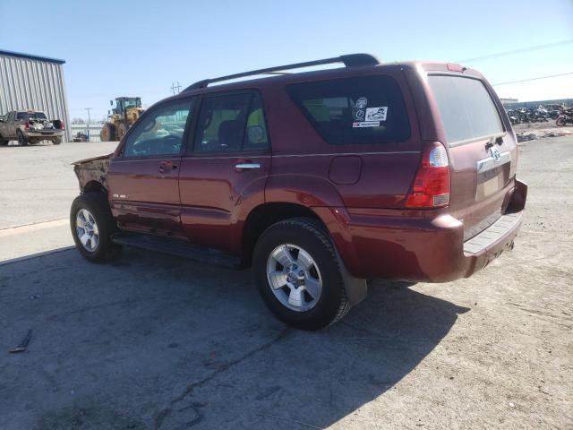 JTEBU14R988108265 - 2008 TOYOTA 4RUNNER SR5 BURGUNDY photo 2