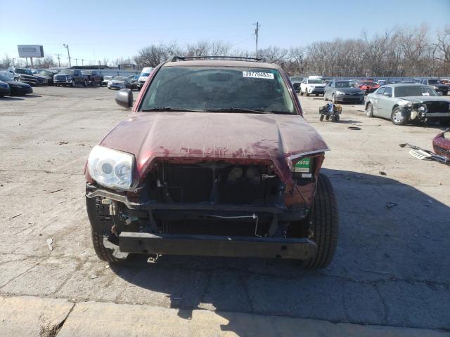 JTEBU14R988108265 - 2008 TOYOTA 4RUNNER SR5 BURGUNDY photo 5