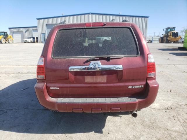 JTEBU14R988108265 - 2008 TOYOTA 4RUNNER SR5 BURGUNDY photo 6