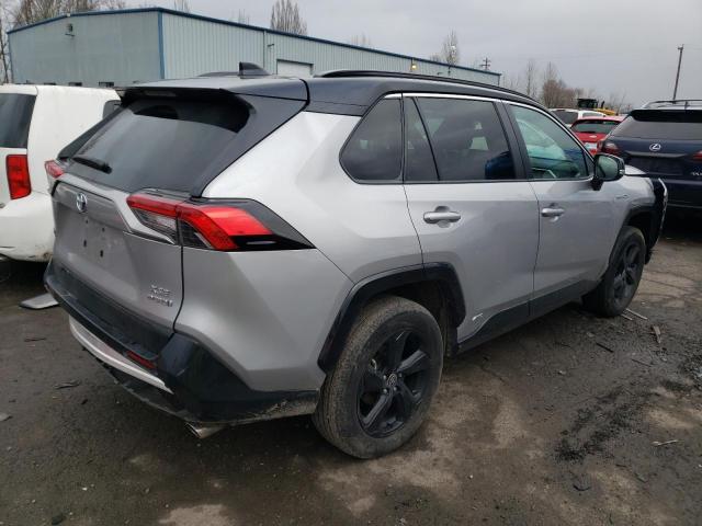 4T3E6RFV7MU053307 - 2021 TOYOTA RAV4 XSE SILVER photo 3