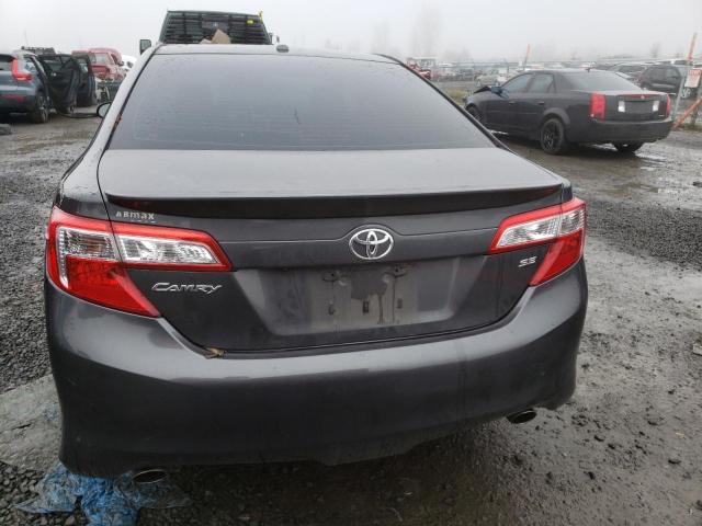 4T1BK1FK6CU004905 - 2012 TOYOTA CAMRY SE CHARCOAL photo 6