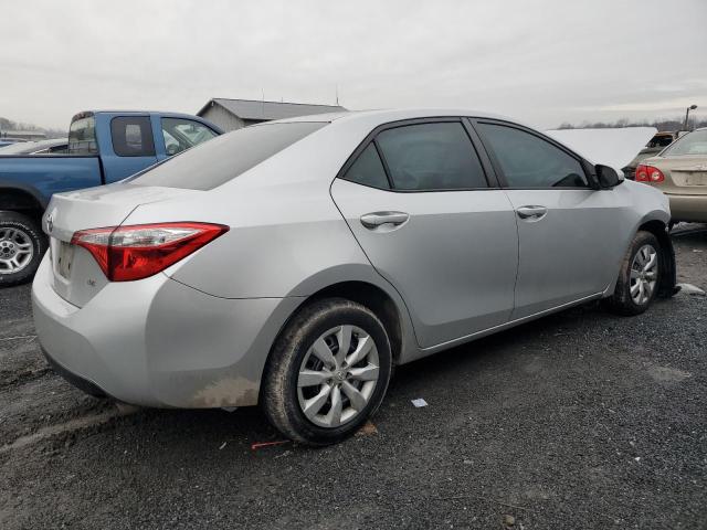 5YFBURHE0FP250614 - 2015 TOYOTA COROLLA L SILVER photo 3