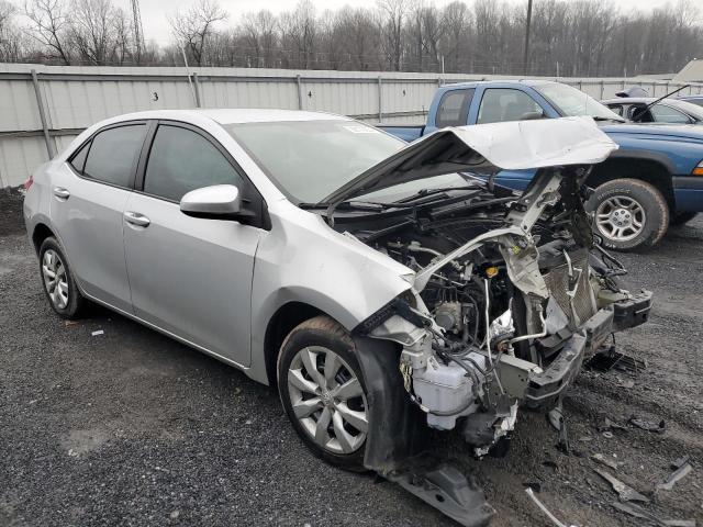 5YFBURHE0FP250614 - 2015 TOYOTA COROLLA L SILVER photo 4