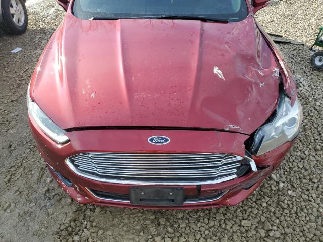 3FA6P0D95DR100380 - 2013 FORD FUSION TITANIUM BURGUNDY photo 11