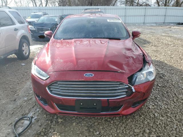 3FA6P0D95DR100380 - 2013 FORD FUSION TITANIUM BURGUNDY photo 5