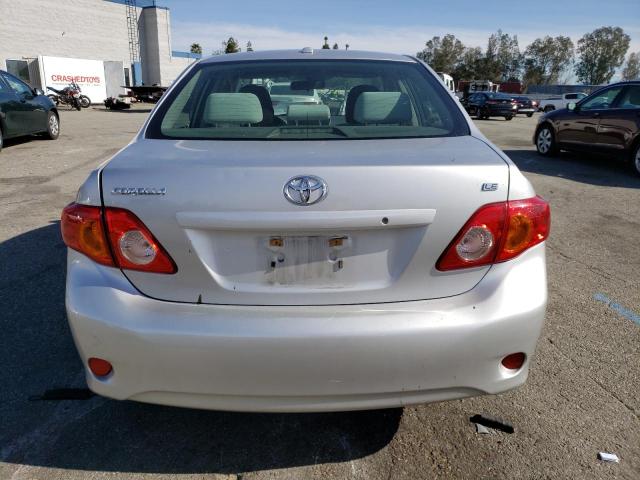 JTDBL40EX99087322 - 2009 TOYOTA COROLLA BASE SILVER photo 6