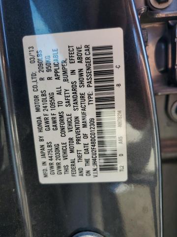 JH4CU2F48DC012309 - 2013 ACURA TSX GRAY photo 12