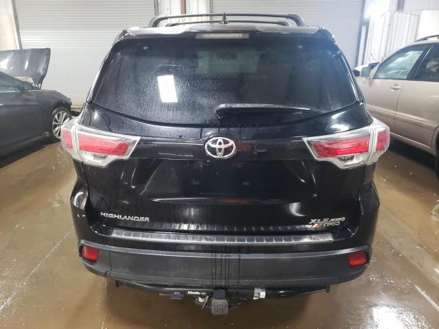 5TDJKRFH4ES059704 - 2014 TOYOTA HIGHLANDER XLE BLACK photo 6