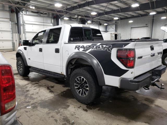 1FTFW1R6XEFB69551 - 2014 FORD F150 SVT RAPTOR WHITE photo 2