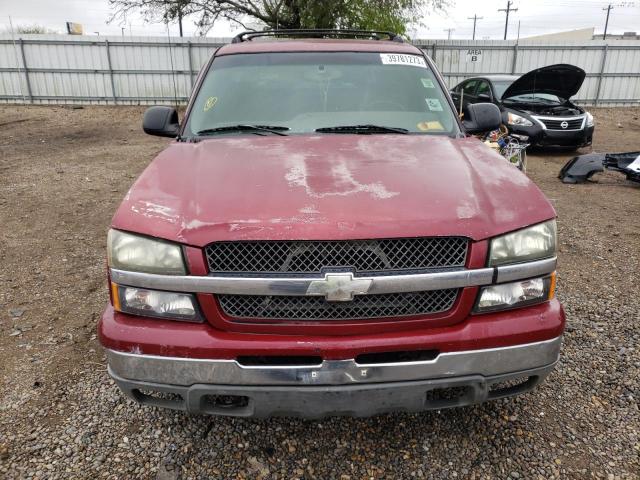 3GNEC12T14G130923 - 2004 CHEVROLET AVALANCHE C1500 MAROON photo 5