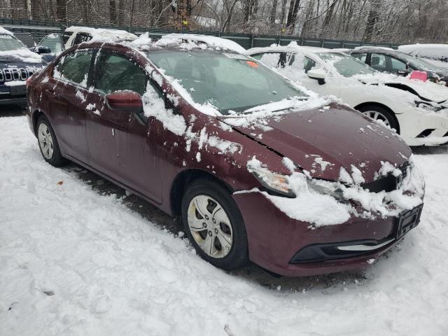 2HGFB2F56EH505872 - 2014 HONDA CIVIC LX MAROON photo 4