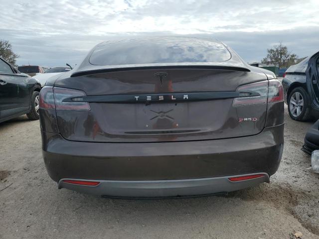 5YJSA1H11EFP40514 - 2014 TESLA MODEL S BROWN photo 6