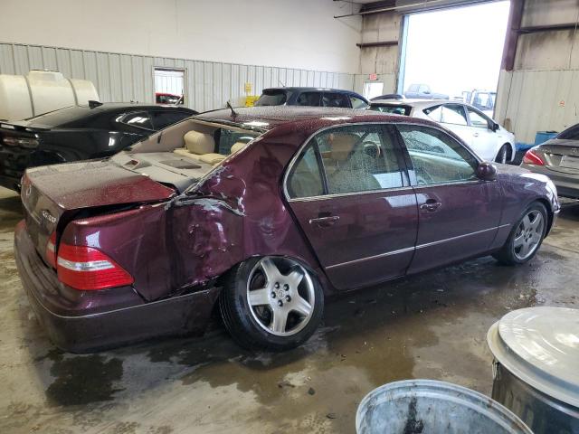 JTHBN36F965040871 - 2006 LEXUS LS 430 MAROON photo 3