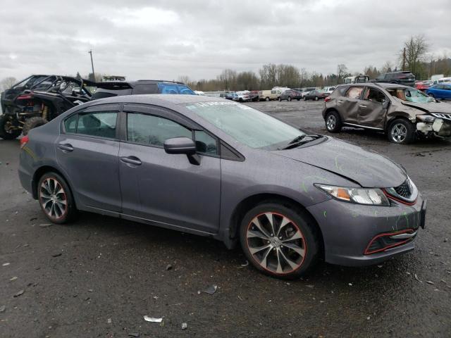 19XFB2F58EE269655 - 2014 HONDA CIVIC LX GRAY photo 4