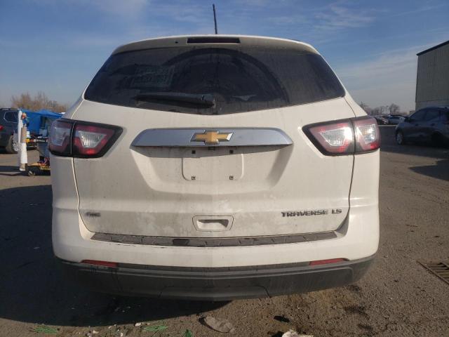 1GNKVFED0FJ122263 - 2015 CHEVROLET TRAVERSE LS WHITE photo 6