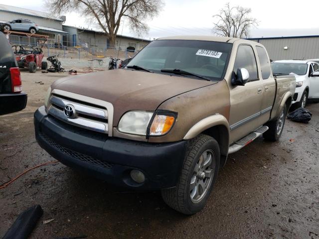 5TBRT34184S439770 - 2004 TOYOTA TUNDRA ACCESS CAB SR5 CREAM photo 1