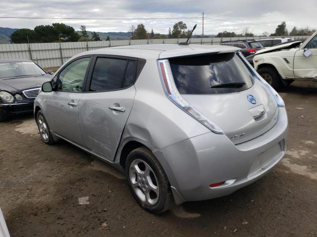 JN1AZ0CP0CT026008 - 2012 NISSAN LEAF SV SILVER photo 2