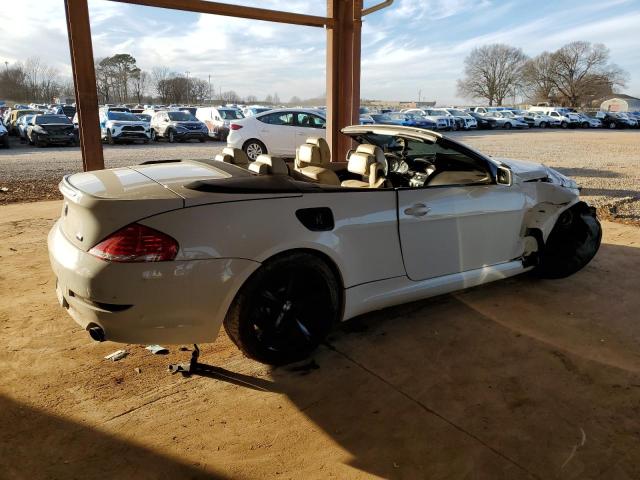 WBAEB53559C224491 - 2009 BMW 650 I WHITE photo 3